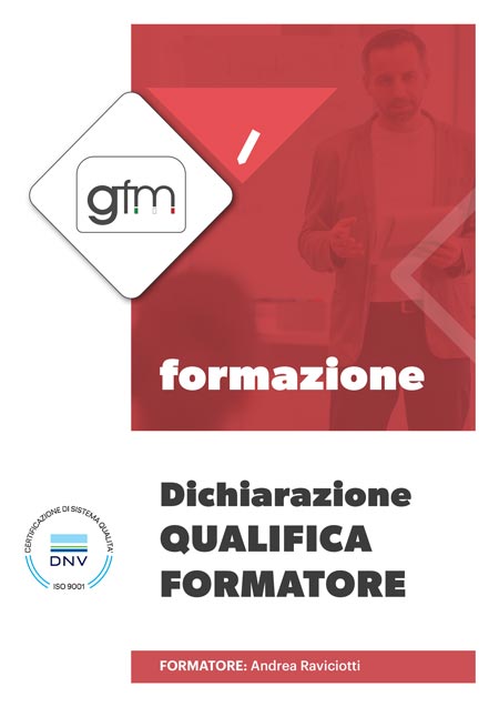 Dichiarazione Qualifica Formatore Andrea Raviciotti
