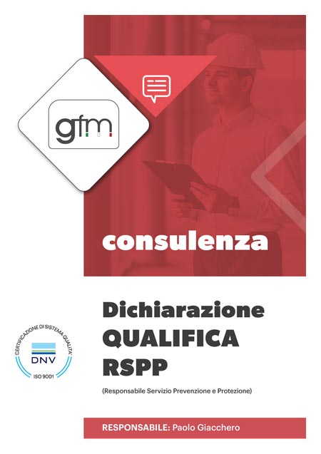 Dichiarazione Qualifica RSPP